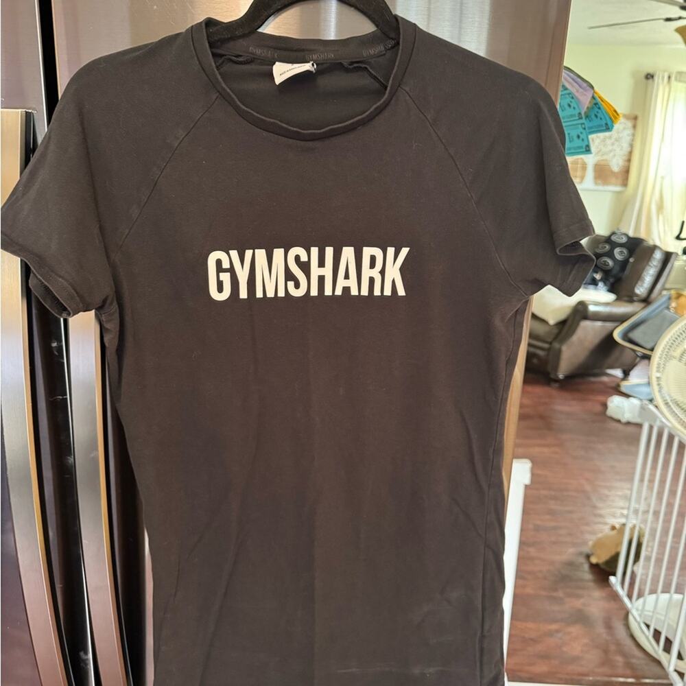Gymshark black short sleeve t-shirt, Women's size Small